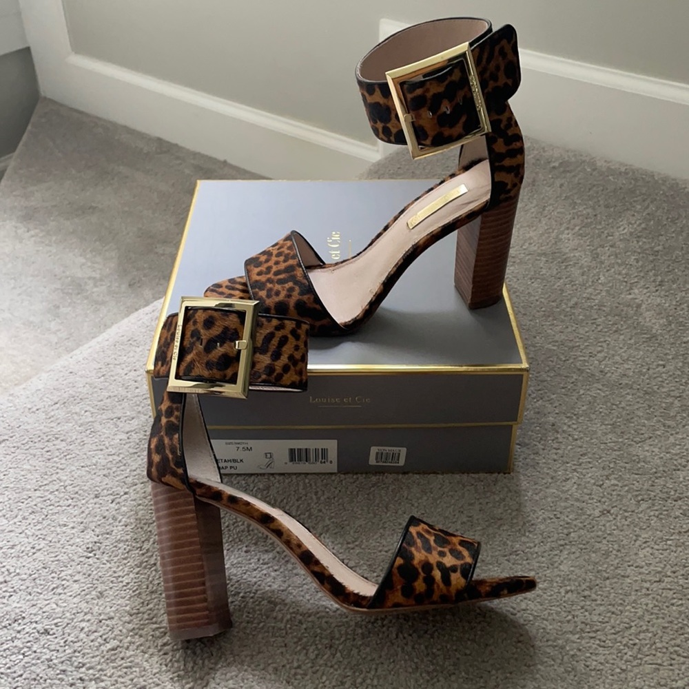 Louise et Cie Cheetah Block Heel